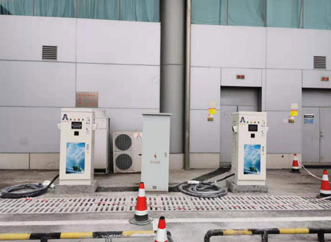 重庆江北机场停机坪室内充电站60KW-7