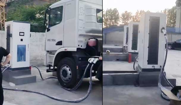 【重卡电动先锋】米乐yy易游300-400kW重卡充电桩：亮点与应用典范(图7)